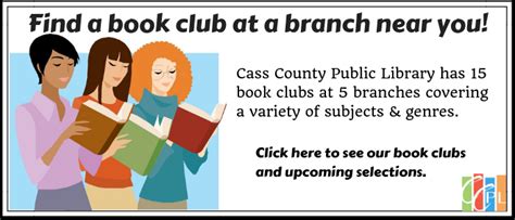 Book Club – Cass County Public Library