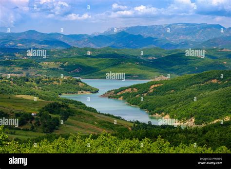 Ulza Reservoir, Liqeni i Ulzës, Mat River, Ulëz, Qib Dibra, Albania Stock Photo - Alamy