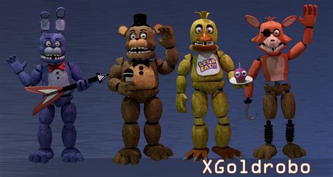 Fnaf 2 Un-withered Animatronics by Michael-V on DeviantArt