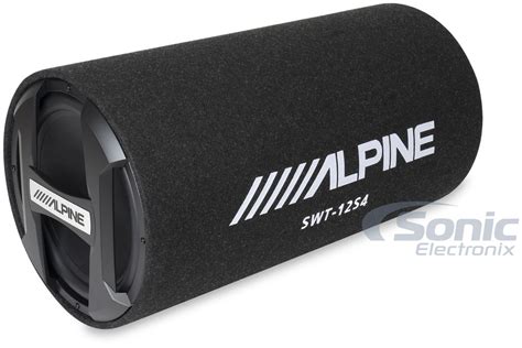 Alpine SWT-12S4 | 12" Sealed Subwoofer Tube Enclosure