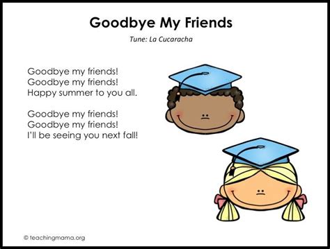 Preschool Graduation Songs - Free Printables & More Ideas Preschool Graduation Songs, Me ...