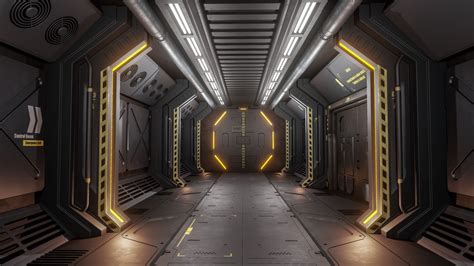 ArtStation - Sci-Fi Corridor (Unreal Engine 4), Jerod Oakes Scifi ...