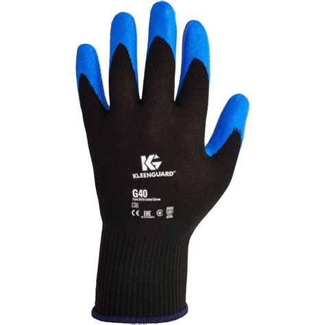 KleenGuard G40 Nitrile Coated Gloves, 220 mm Length, Small/Size 7, Blue, 12 Pairs -KCC40225 ...
