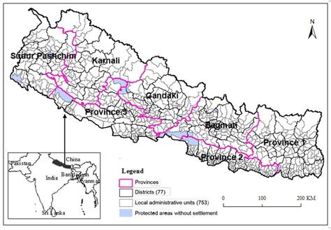 Map Of Nepal With 77 Districts, Updated Map Of Nepal With, 58% OFF