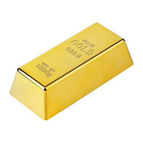 Buy Gold Ingot Shape Paperweight Door Stop Home Office Decor Online at ...