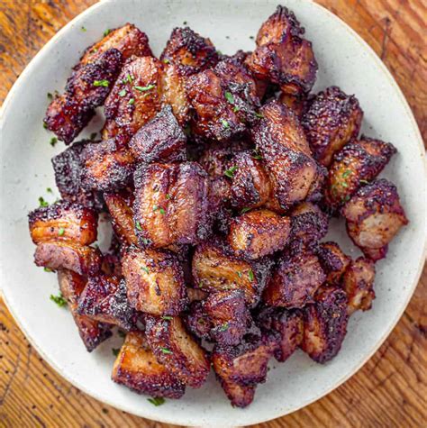 Air Fryer Pork Belly Bites - I Am Homesteader