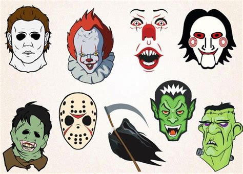 Horror Pack Clipart/Horror Characters SVGPNG 300