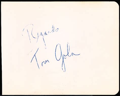 Lot Detail - Autographed Tom Gola Bskbl. Album Page