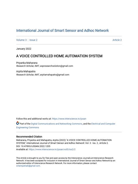 Voice Activated Home Automation: Exploring the Use of Voice Commands ...