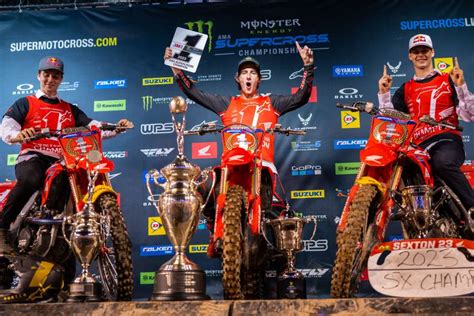 Sexton Completes Honda 2023 AMA Supercross Ti... | Honda.Racing