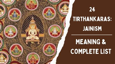 24 Tirthankaras in Jainism:Meaning & Complete List-Lesson 17A- UGC NET ...