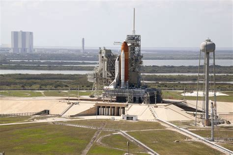 STS133-S-010 (24 Feb. 2011) --- On Launch Pad 39A at NASA's Kennedy ...