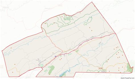 Map of Washington County, Virginia - Địa Ốc Thông Thái