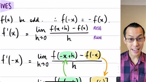 Function Symmetry (4 of 4: Differentiating an odd function) - YouTube