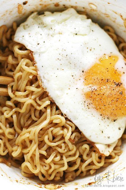 One of my 'go to' comfort meals: IndoMie Goreng with fried egg (though ...