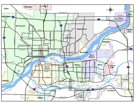 Map Of Iowa Bettendorf