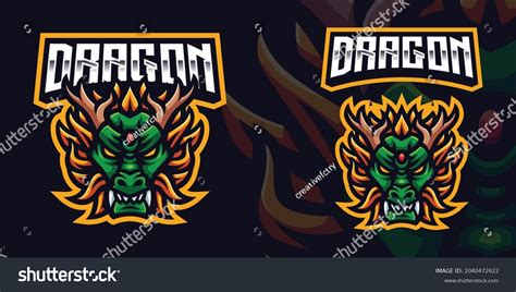 Green Dragon Gaming Mascot Logo Esports Stock Vector (Royalty Free) 2040472622 | Shutterstock