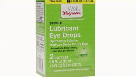 Eye drops sold at Walgreens and Walmart recalled | WJBF