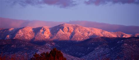 Sandia Mountains frosted with Snow - Albuquerque | Painting photos, Mountains, Natural landmarks