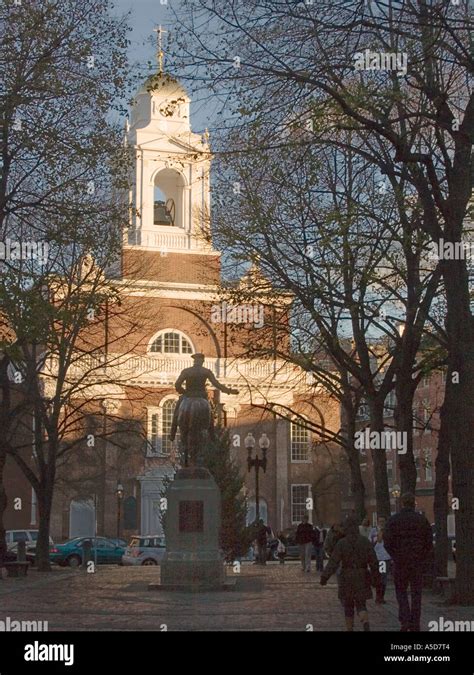 Paul Revere statue, Boston MA Stock Photo - Alamy