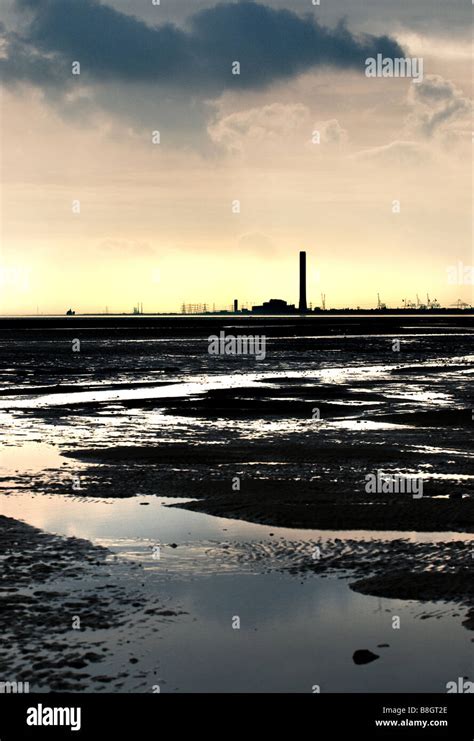 The Thames Estuary at sunset Stock Photo - Alamy