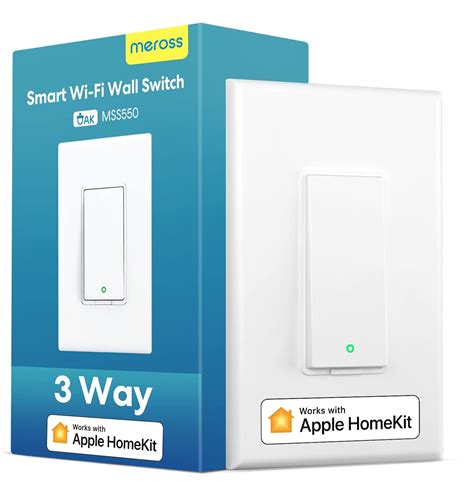 Meross 3 Way WiFi Smart Light Switch, Neutral Wire Required, Supports ...