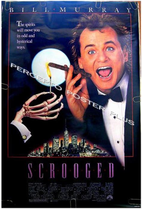 SCROOGED ~ '88 1-Sheet Christmas Carol Movie Poster ~ BILL MURRAY / RICHARD DONNER