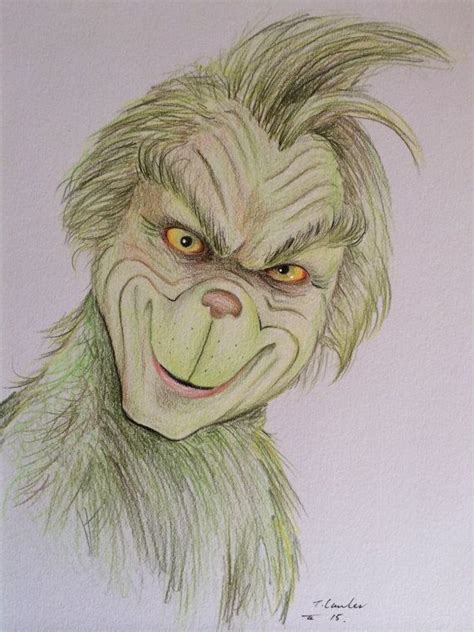 Grinch Drawing Picture - Drawing Skill