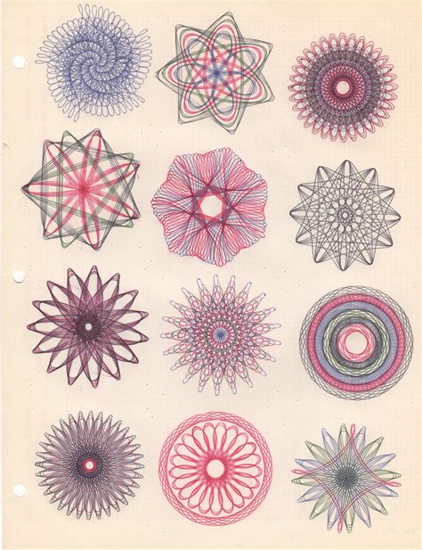 Spirograph art - 1960s - vintage | Spirograph art, Spirograph, Spirograph design