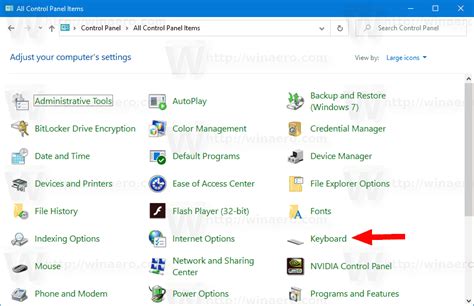 Change Keyboard Repeat Delay and Rate in Windows 10