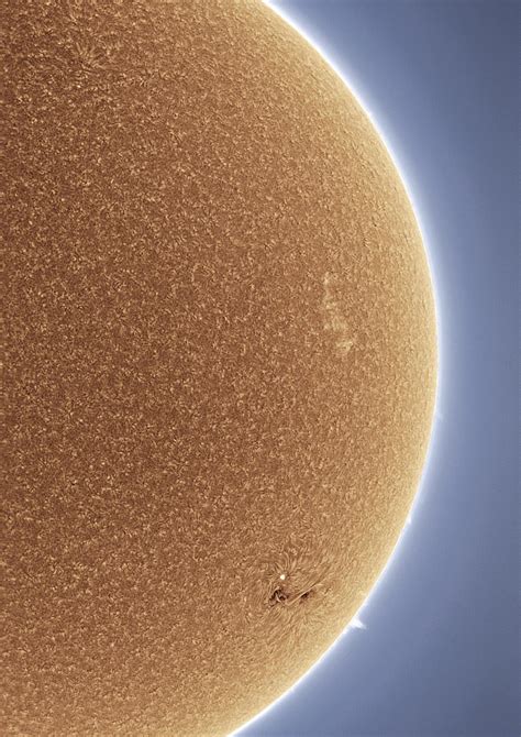 Interesting Photo of the Day: Sun Spot Through a Solar Telescope