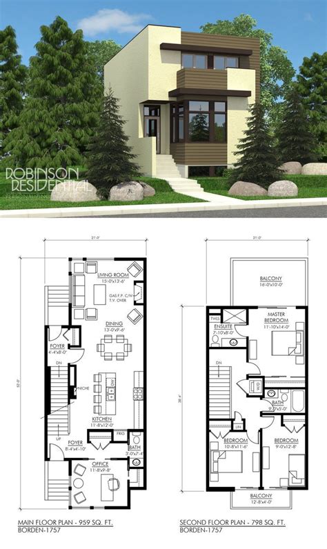 Narrow 2 Story House Plans: Ideas And Advantages - House Plans