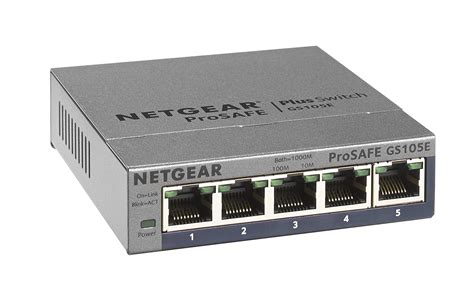 Buy NETGEAR 5-Port Gigabit Ethernet Plus Switch (GS105Ev2) - Managed, Desktop or Wall , and ...