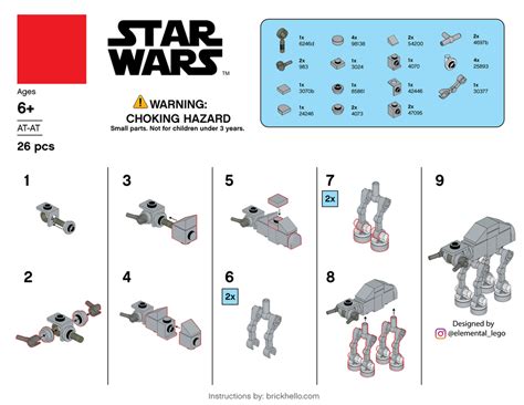 LEGO Star Wars AT-AT Instructions