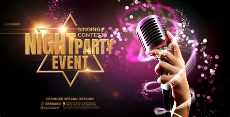 Music Song Competition Party Stage Background | PSD Free Download - Pikbest