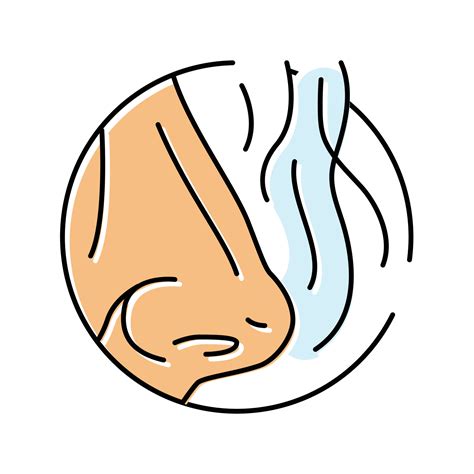 nose smell color icon vector illustration 21142737 Vector Art at Vecteezy