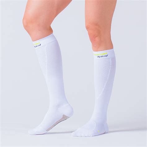 Intense High Compression Socks, White - Zeropoint