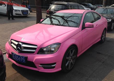 Mercedes-Benz C-Class Coupe is Pink in China - CarNewsChina.com