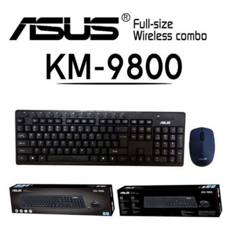 Jual Keyboard Dan Mouse Wireless Atau Bluetooth Asus KM-9800/Keyboard ...