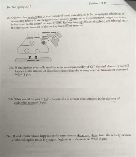 Solved One why that nociception (the sensation of pain) is | Chegg.com