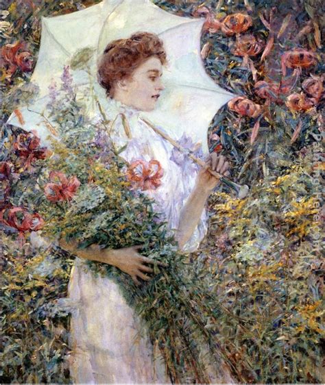 Robert Reid The White Parasol painting anysize 50% off - The White Parasol painting for sale