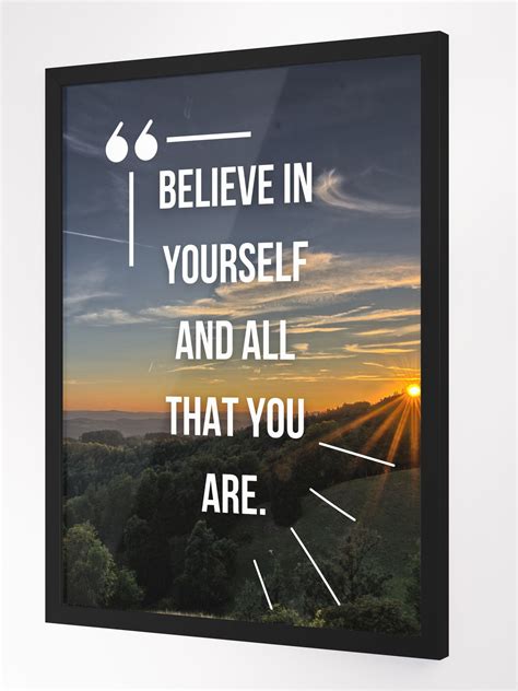 Believe in yourself Framed Poster | CloudMelon Vis Merch