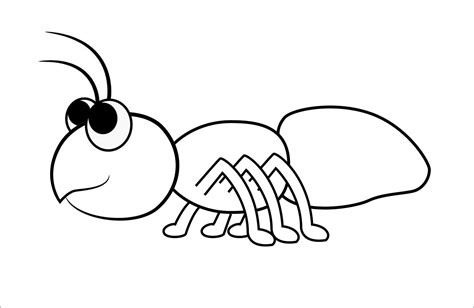 Download free Cute Ant Coloring Page picture. The Cute Ant Coloring Page also available in PDF ...