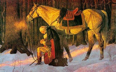 Washington Prayer at Valley Forge - Arnold Friberg | Our Art | George washington, Painting, God ...