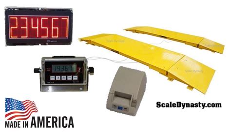 60,000lb x 10 lb - Truck Axle Scale With USA Made Indicator, display ...