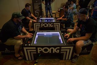 Atari modern "Pong" table top (moving parts) | Around $3,000… | Flickr