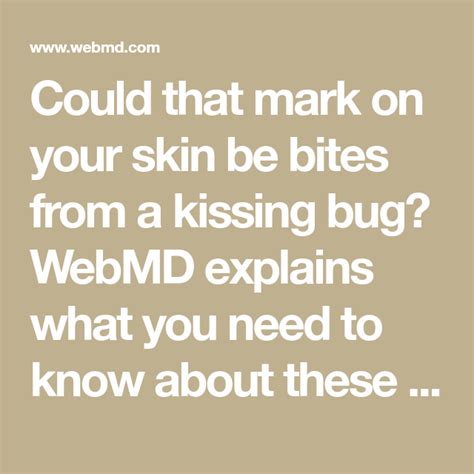 Kissing Bugs & Kissing Bug Bites | Bugs, Kiss, Bug bites