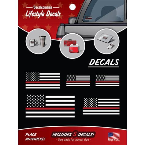 Thin Red Line Flags Car Sticker Decal – Green Beret