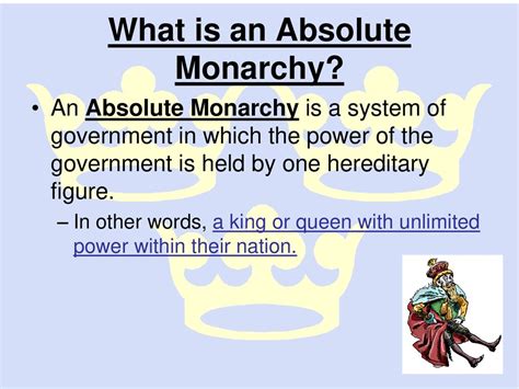 Absolute Monarchy Government