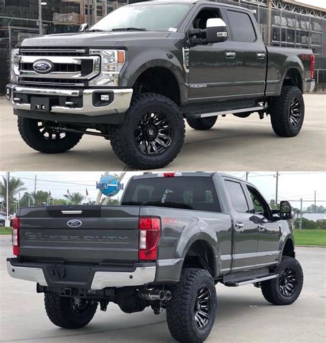 2020 Ford Super Duty equipped with a Fabtech 6” Lift Kit | Ford super duty, Lift kits, Cool trucks